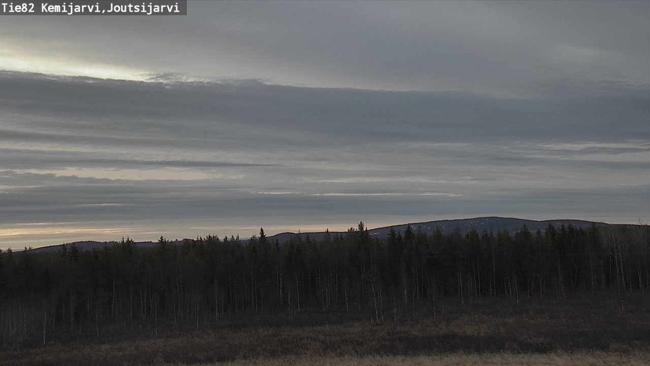Weather Camera Image Väg 82 Kemijärvi, Joutsijärvi, Kemijärvi, Lappi