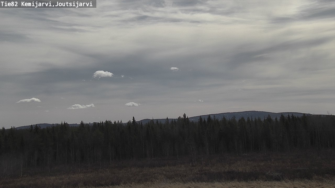 Weather Camera Image Väg 82 Kemijärvi, Joutsijärvi, Kemijärvi, Lappi