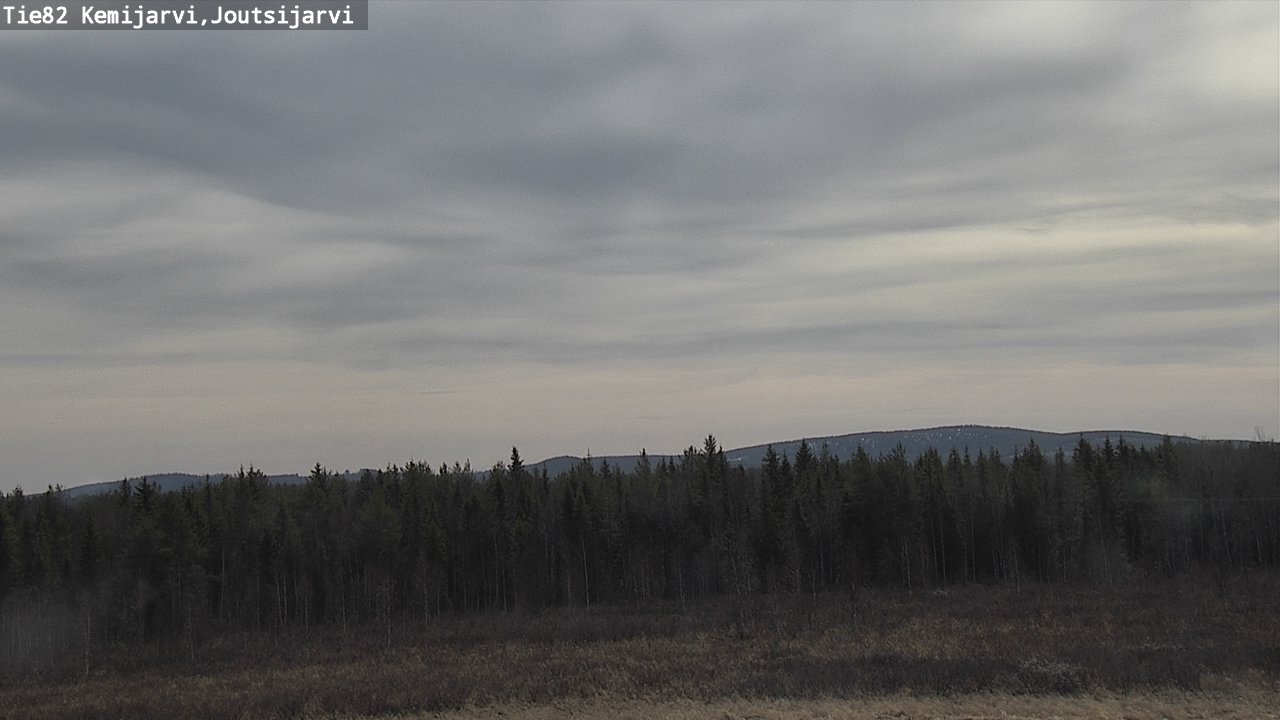 Weather Camera Image Väg 82 Kemijärvi, Joutsijärvi, Kemijärvi, Lappi