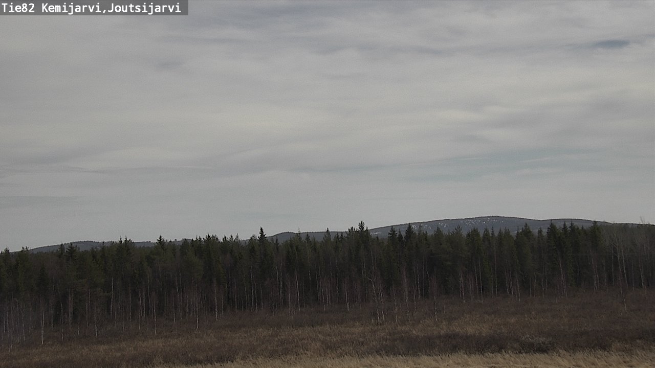 Weather Camera Image Väg 82 Kemijärvi, Joutsijärvi, Kemijärvi, Lappi