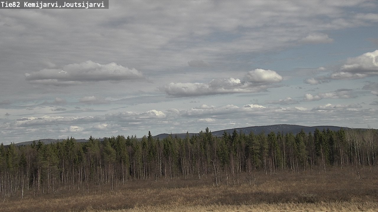 Weather Camera Image Väg 82 Kemijärvi, Joutsijärvi, Kemijärvi, Lappi