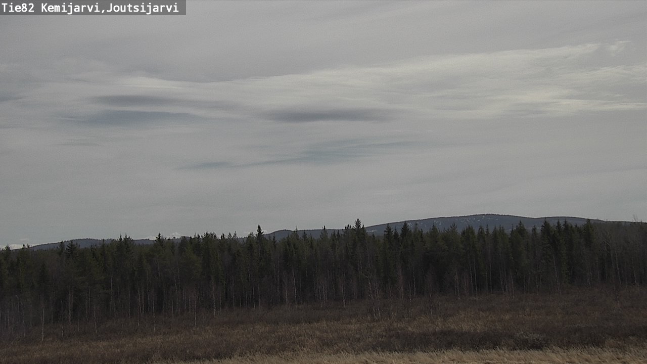 Weather Camera Image Väg 82 Kemijärvi, Joutsijärvi, Kemijärvi, Lappi
