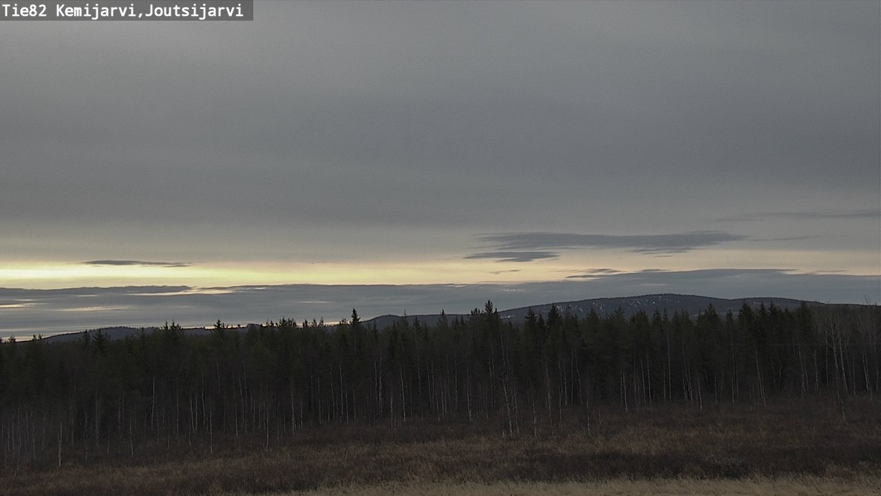 Weather Camera Image Väg 82 Kemijärvi, Joutsijärvi, Kemijärvi, Lappi