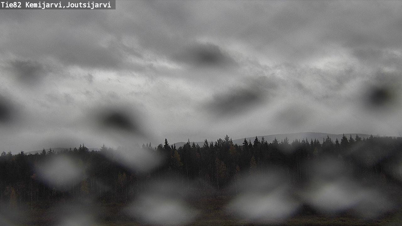 Weather Camera Image Road 82 Kemijärvi, Joutsijärvi, Kemijärvi, Lappi