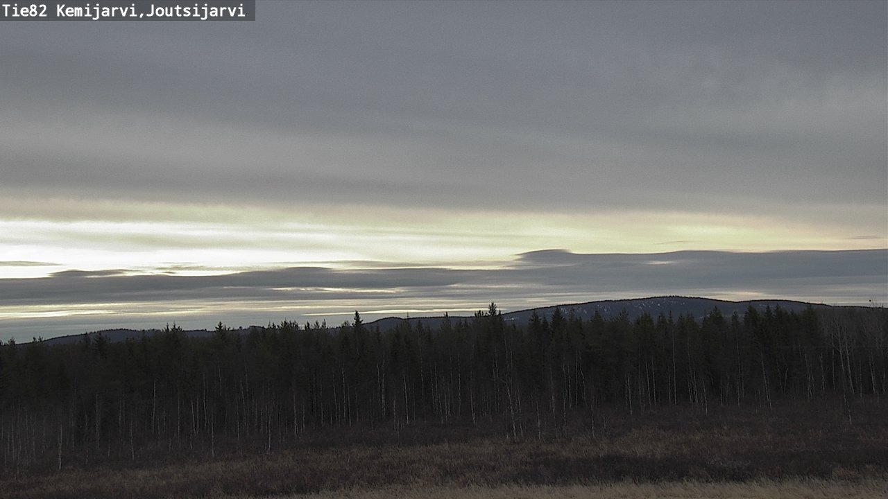 Weather Camera Image Väg 82 Kemijärvi, Joutsijärvi, Kemijärvi, Lappi