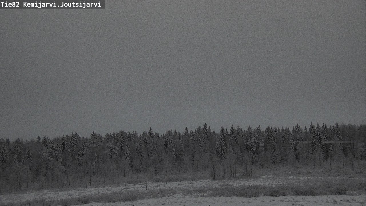 Weather Camera Image Road 82 Kemijärvi, Joutsijärvi, Kemijärvi, Lappi