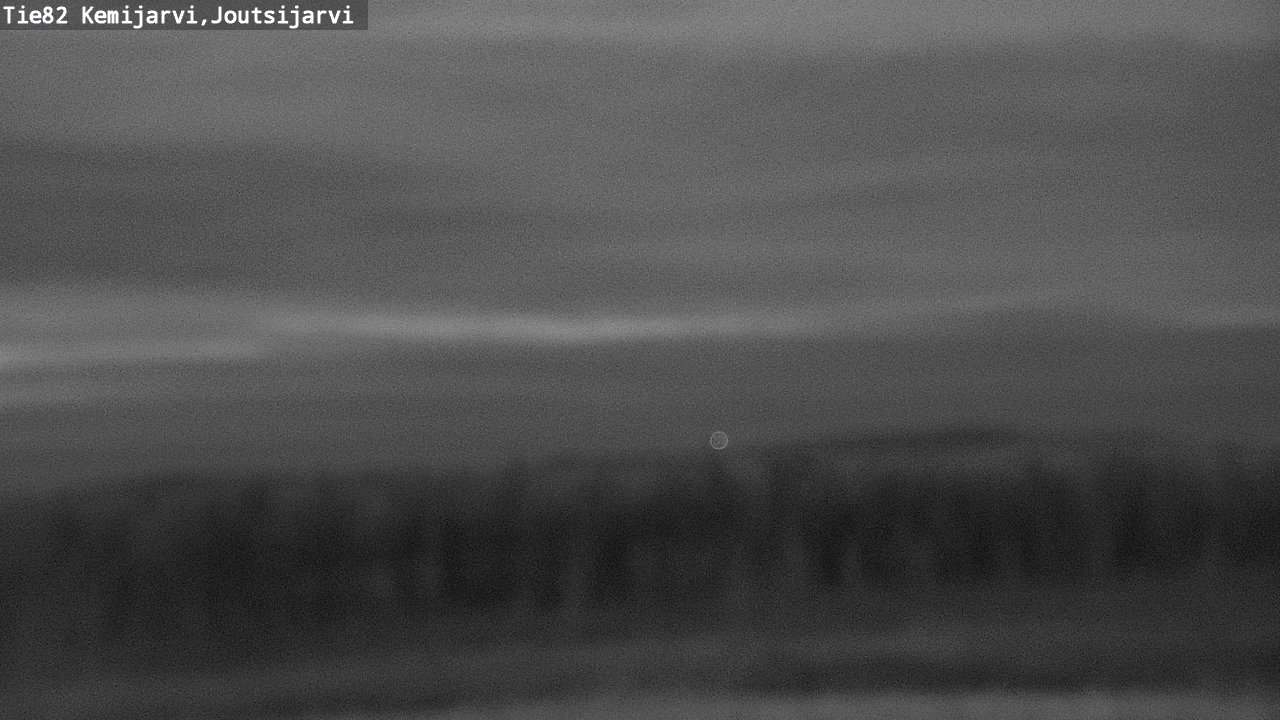 Weather Camera Image Väg 82 Kemijärvi, Joutsijärvi, Kemijärvi, Lappi