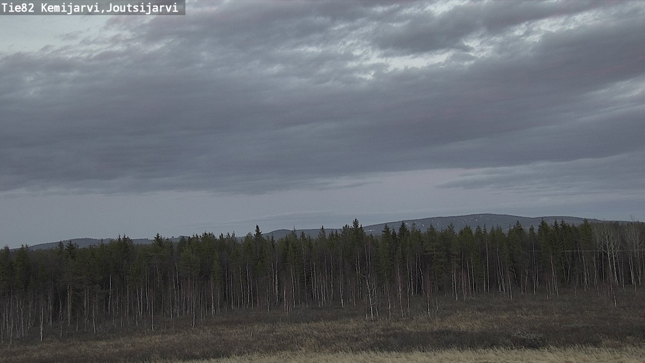Weather Camera Image Road 82 Kemijärvi, Joutsijärvi, Kemijärvi, Lappi