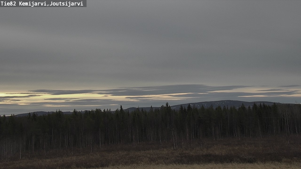 Weather Camera Image Väg 82 Kemijärvi, Joutsijärvi, Kemijärvi, Lappi