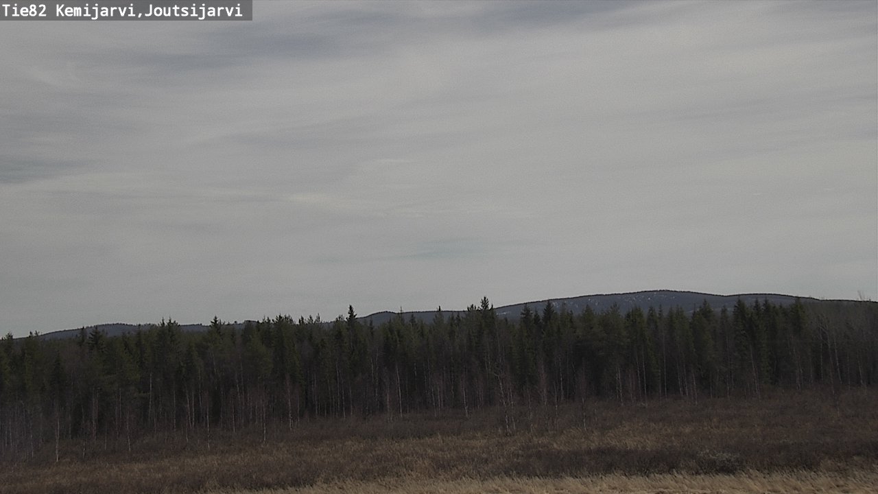 Weather Camera Image Väg 82 Kemijärvi, Joutsijärvi, Kemijärvi, Lappi