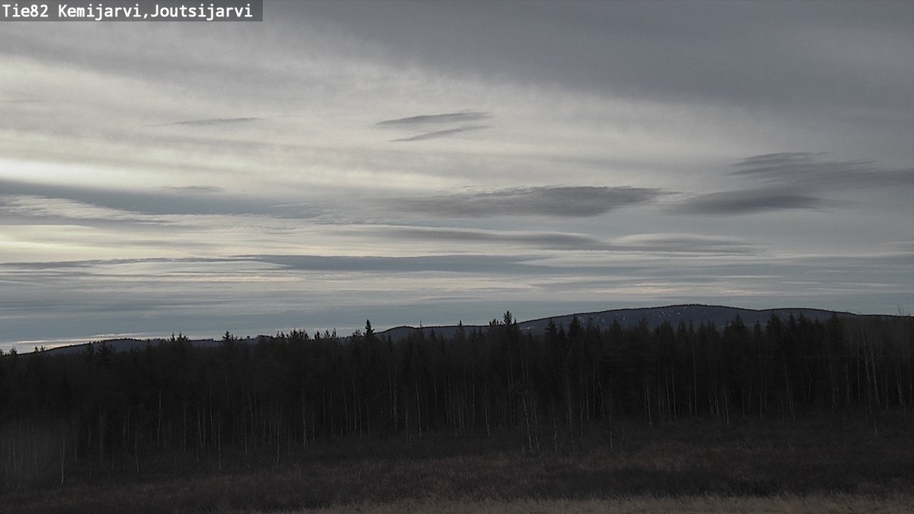 Weather Camera Image Väg 82 Kemijärvi, Joutsijärvi, Kemijärvi, Lappi