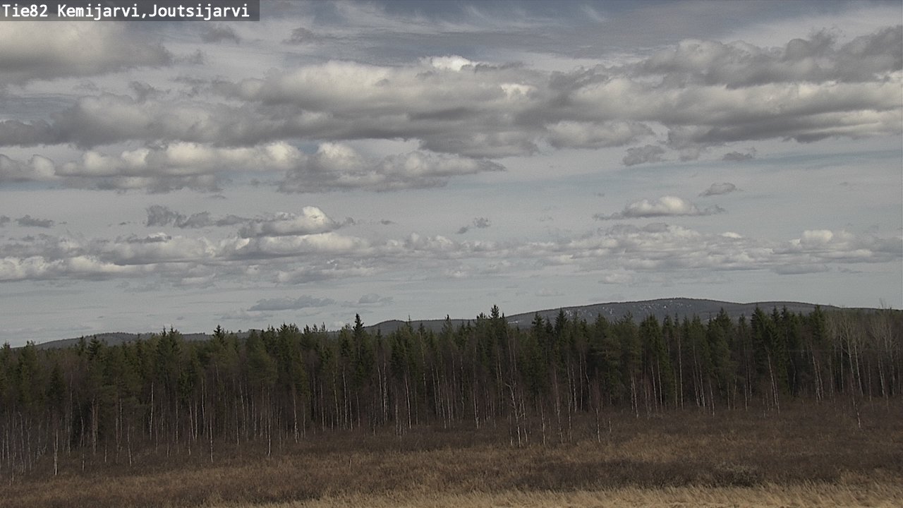 Weather Camera Image Väg 82 Kemijärvi, Joutsijärvi, Kemijärvi, Lappi