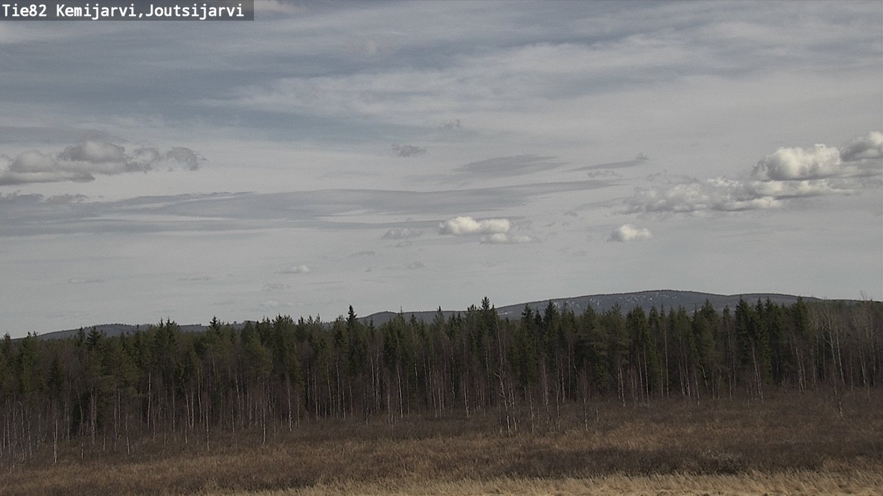 Weather Camera Image Väg 82 Kemijärvi, Joutsijärvi, Kemijärvi, Lappi