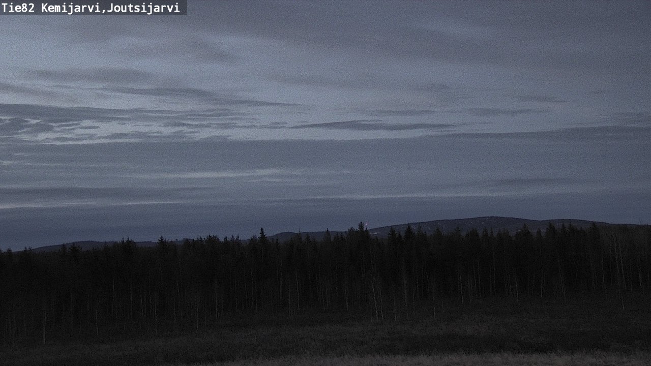 Weather Camera Image Väg 82 Kemijärvi, Joutsijärvi, Kemijärvi, Lappi