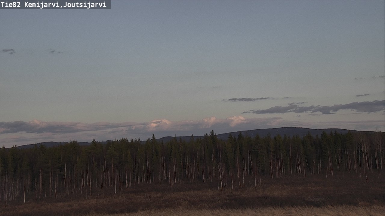 Weather Camera Image Väg 82 Kemijärvi, Joutsijärvi, Kemijärvi, Lappi