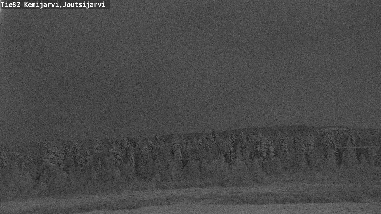 Weather Camera Image Road 82 Kemijärvi, Joutsijärvi, Kemijärvi, Lappi