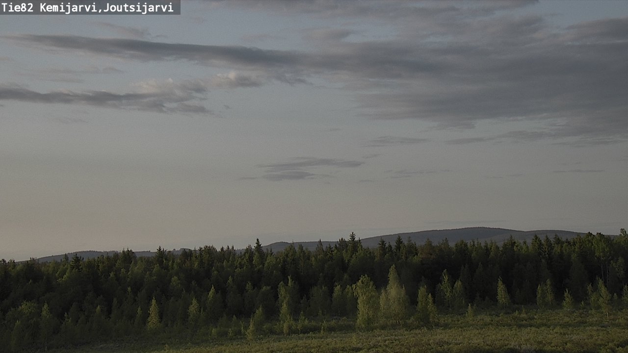 Weather Camera Image Road 82 Kemijärvi, Joutsijärvi, Kemijärvi, Lappi