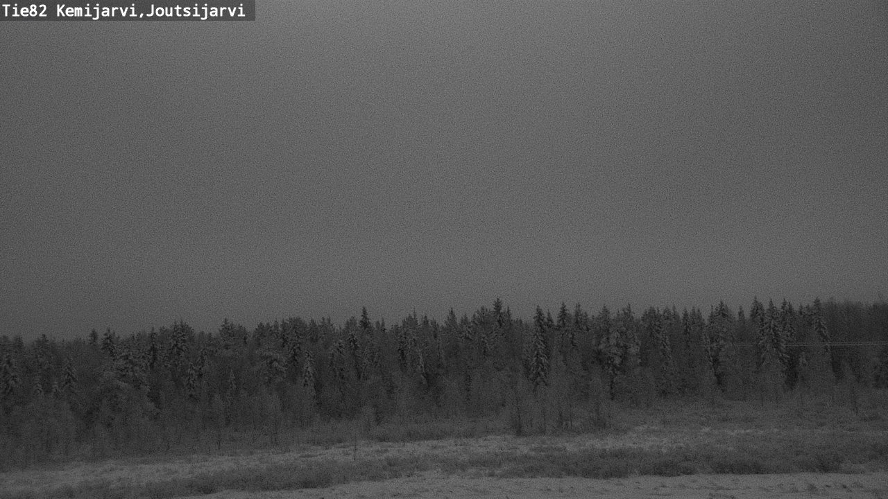 Weather Camera Image Road 82 Kemijärvi, Joutsijärvi, Kemijärvi, Lappi