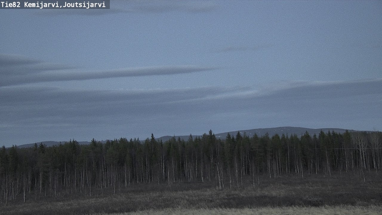 Weather Camera Image Road 82 Kemijärvi, Joutsijärvi, Kemijärvi, Lappi