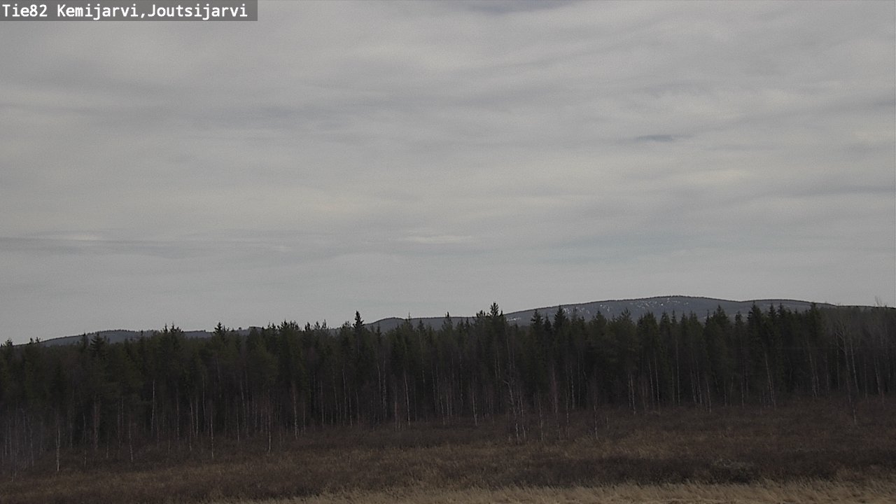 Weather Camera Image Väg 82 Kemijärvi, Joutsijärvi, Kemijärvi, Lappi