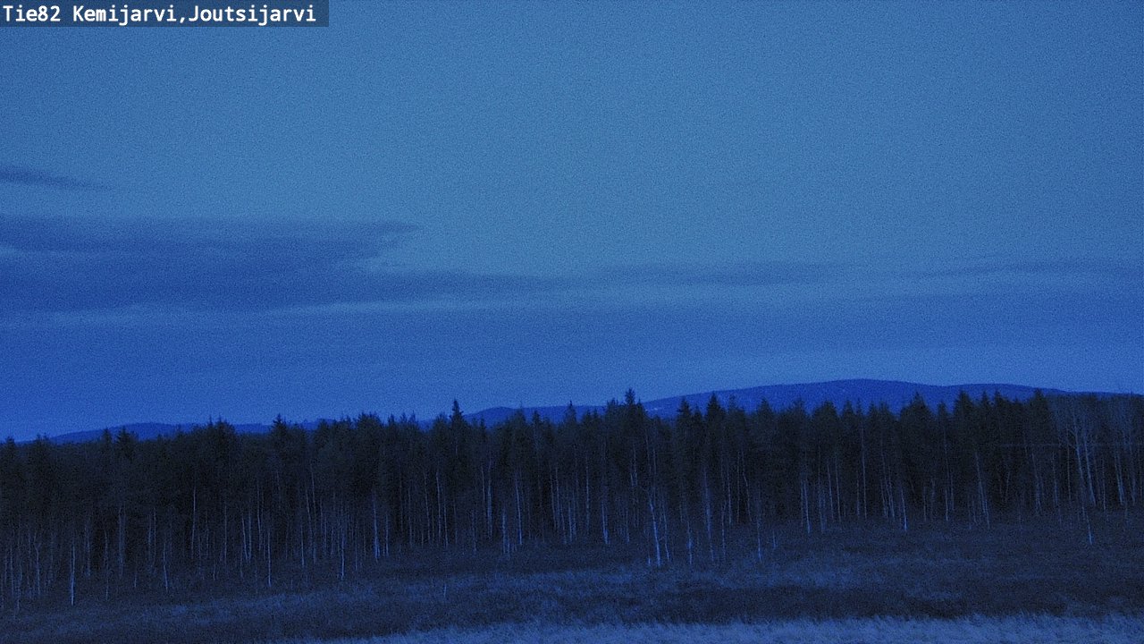 Weather Camera Image Road 82 Kemijärvi, Joutsijärvi, Kemijärvi, Lappi