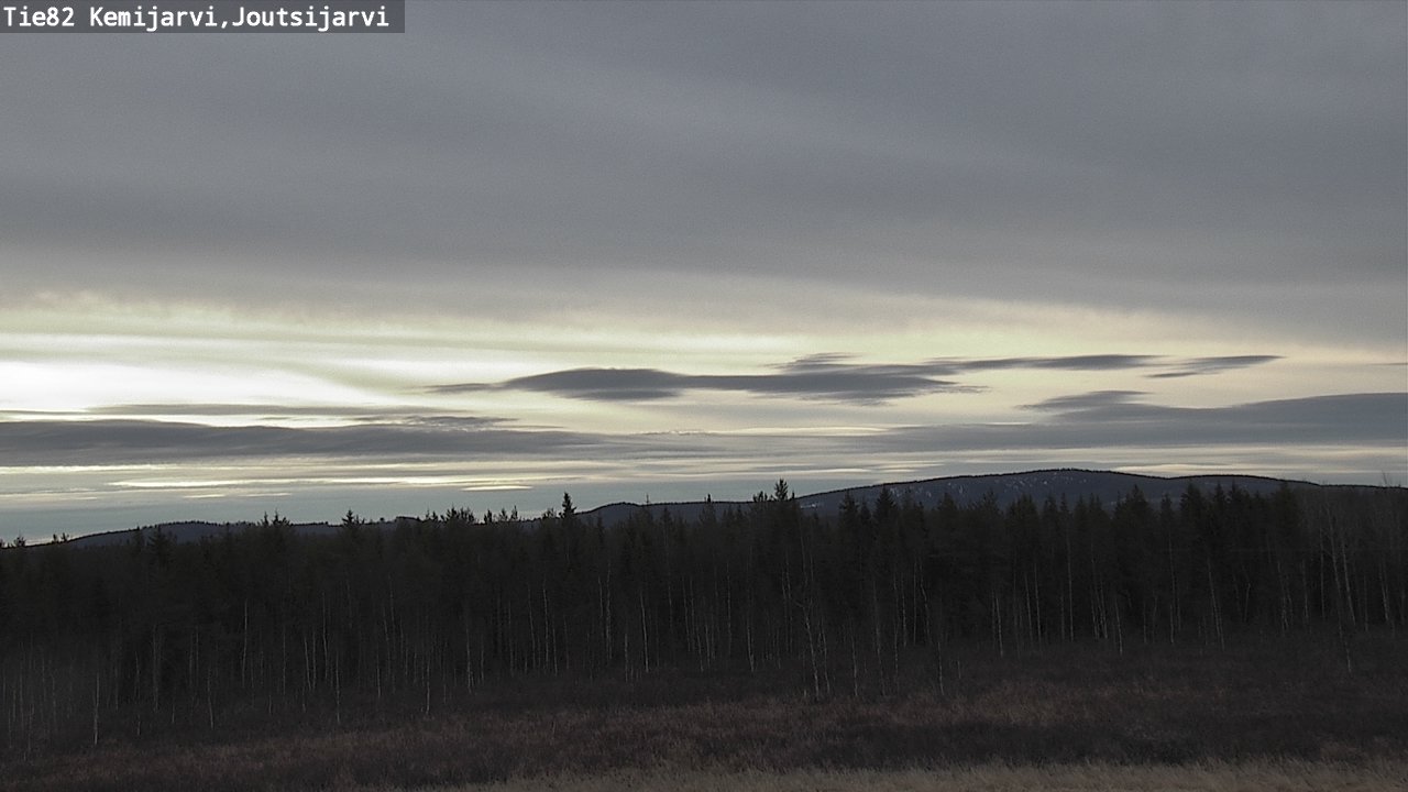 Weather Camera Image Väg 82 Kemijärvi, Joutsijärvi, Kemijärvi, Lappi