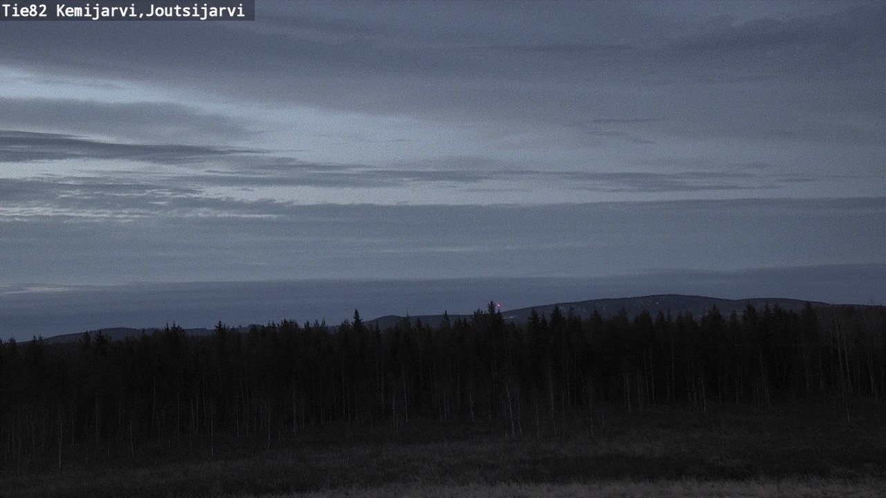 Weather Camera Image Väg 82 Kemijärvi, Joutsijärvi, Kemijärvi, Lappi