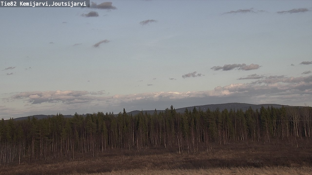 Weather Camera Image Väg 82 Kemijärvi, Joutsijärvi, Kemijärvi, Lappi