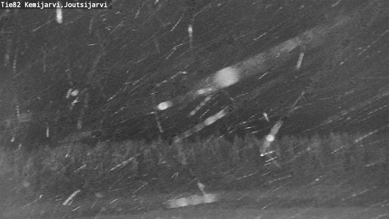 Weather Camera Image Road 82 Kemijärvi, Joutsijärvi, Kemijärvi, Lappi