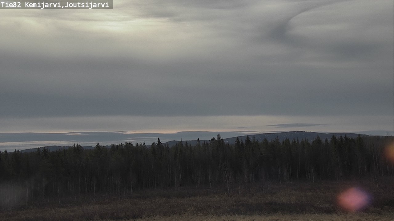 Weather Camera Image Väg 82 Kemijärvi, Joutsijärvi, Kemijärvi, Lappi