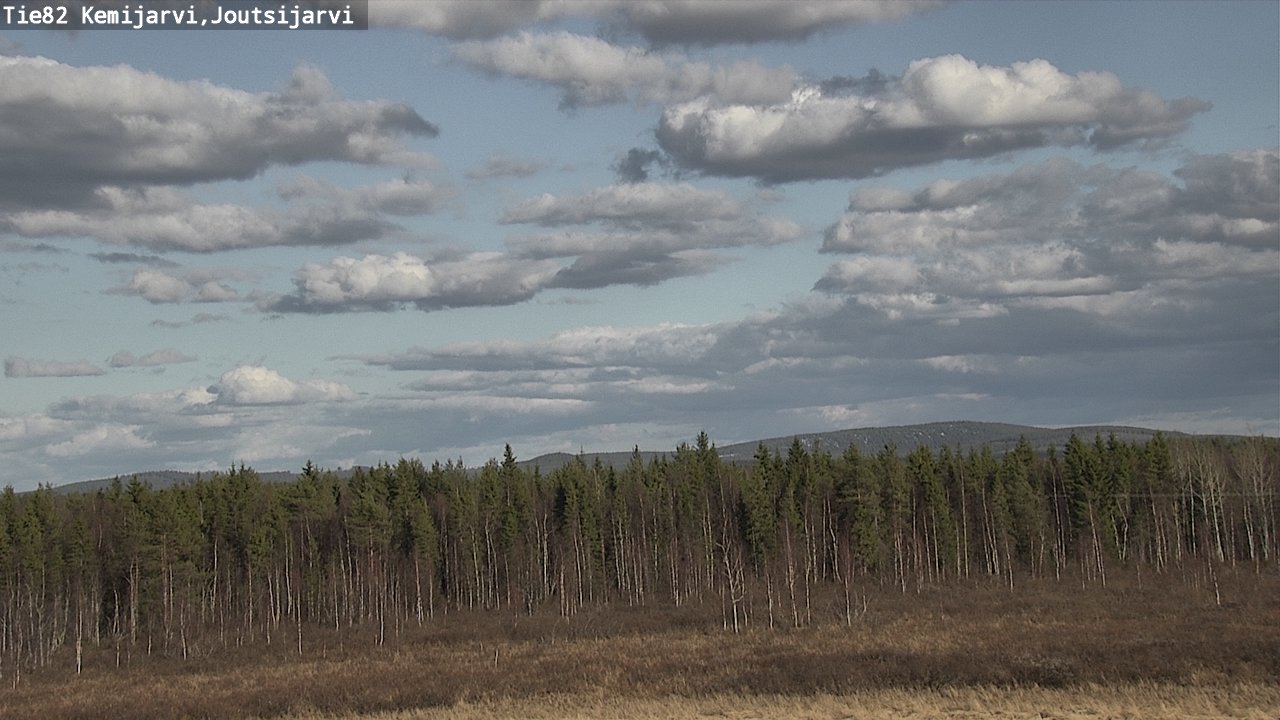 Weather Camera Image Väg 82 Kemijärvi, Joutsijärvi, Kemijärvi, Lappi