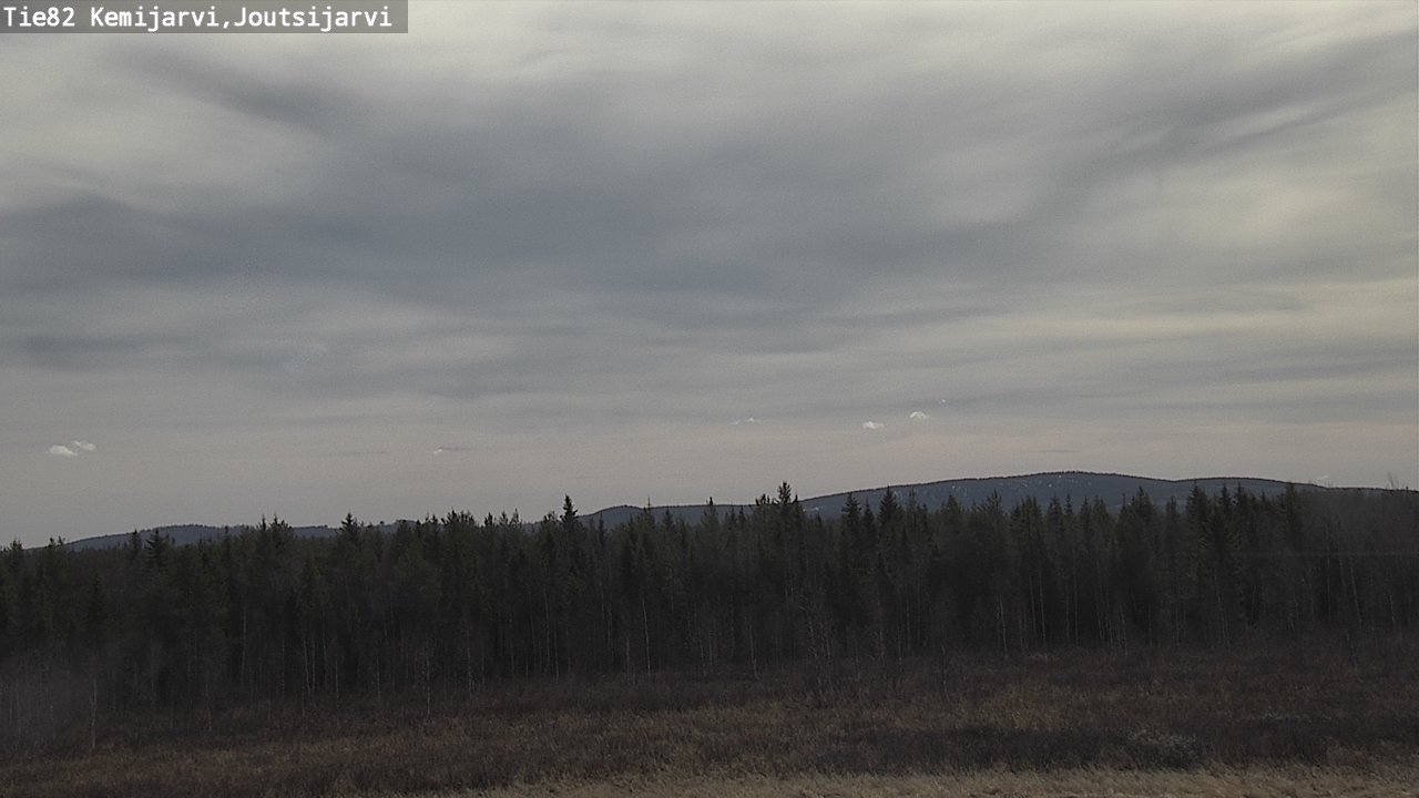Weather Camera Image Väg 82 Kemijärvi, Joutsijärvi, Kemijärvi, Lappi