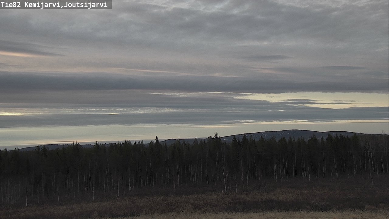 Weather Camera Image Väg 82 Kemijärvi, Joutsijärvi, Kemijärvi, Lappi