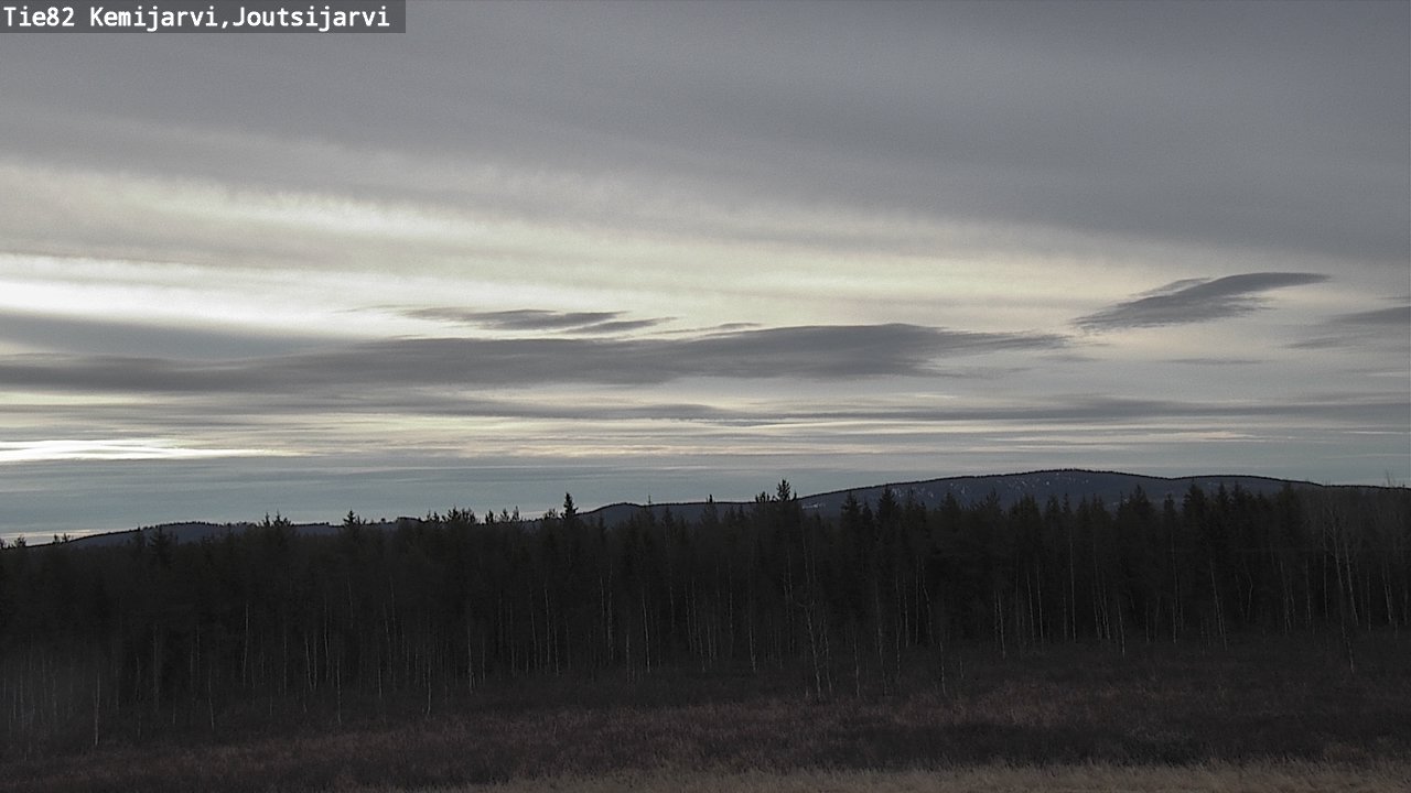 Weather Camera Image Väg 82 Kemijärvi, Joutsijärvi, Kemijärvi, Lappi