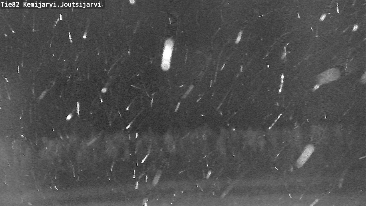 Weather Camera Image Road 82 Kemijärvi, Joutsijärvi, Kemijärvi, Lappi