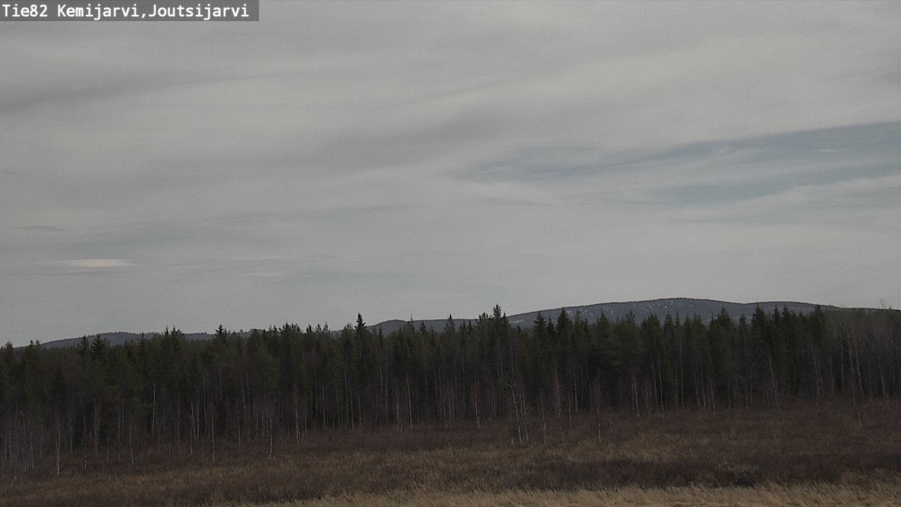 Weather Camera Image Väg 82 Kemijärvi, Joutsijärvi, Kemijärvi, Lappi