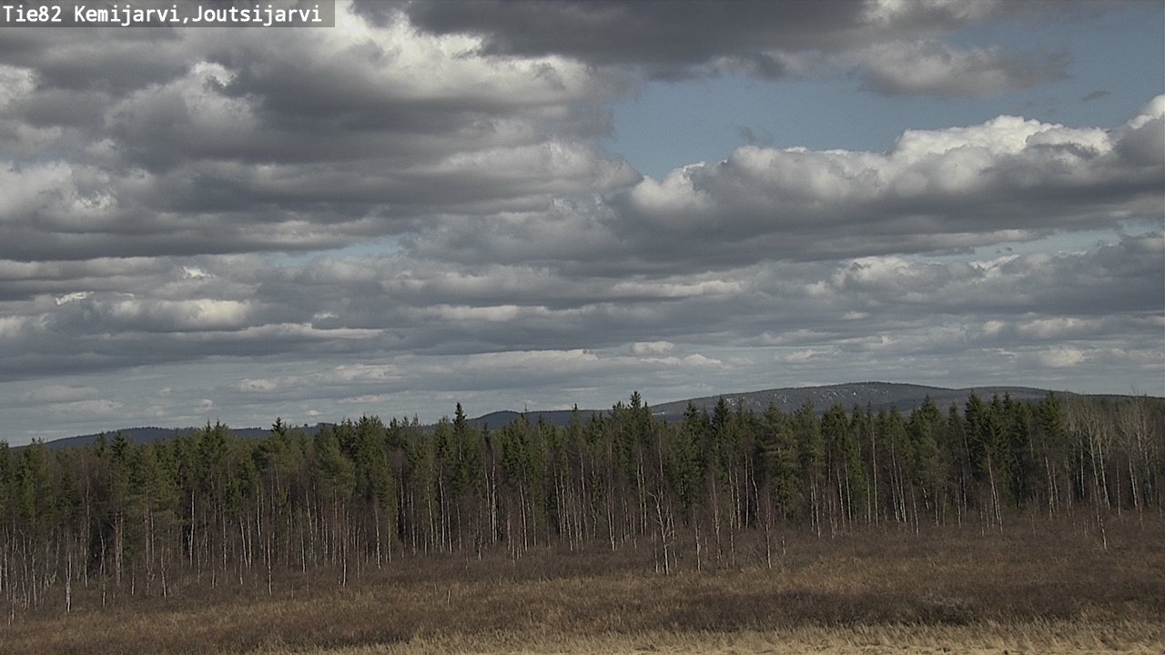 Weather Camera Image Väg 82 Kemijärvi, Joutsijärvi, Kemijärvi, Lappi