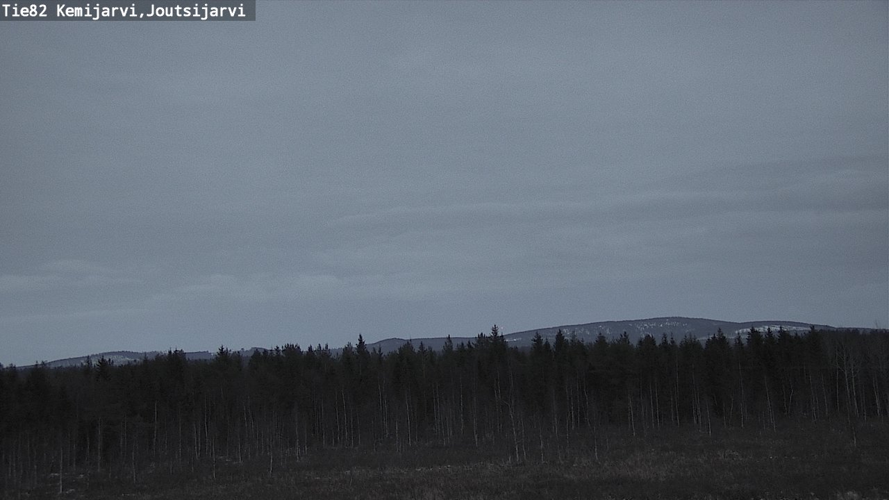 Weather Camera Image Road 82 Kemijärvi, Joutsijärvi, Kemijärvi, Lappi