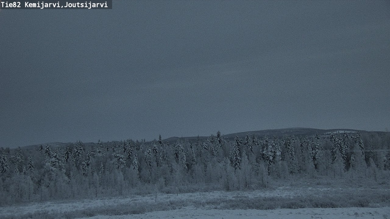 Weather Camera Image Road 82 Kemijärvi, Joutsijärvi, Kemijärvi, Lappi