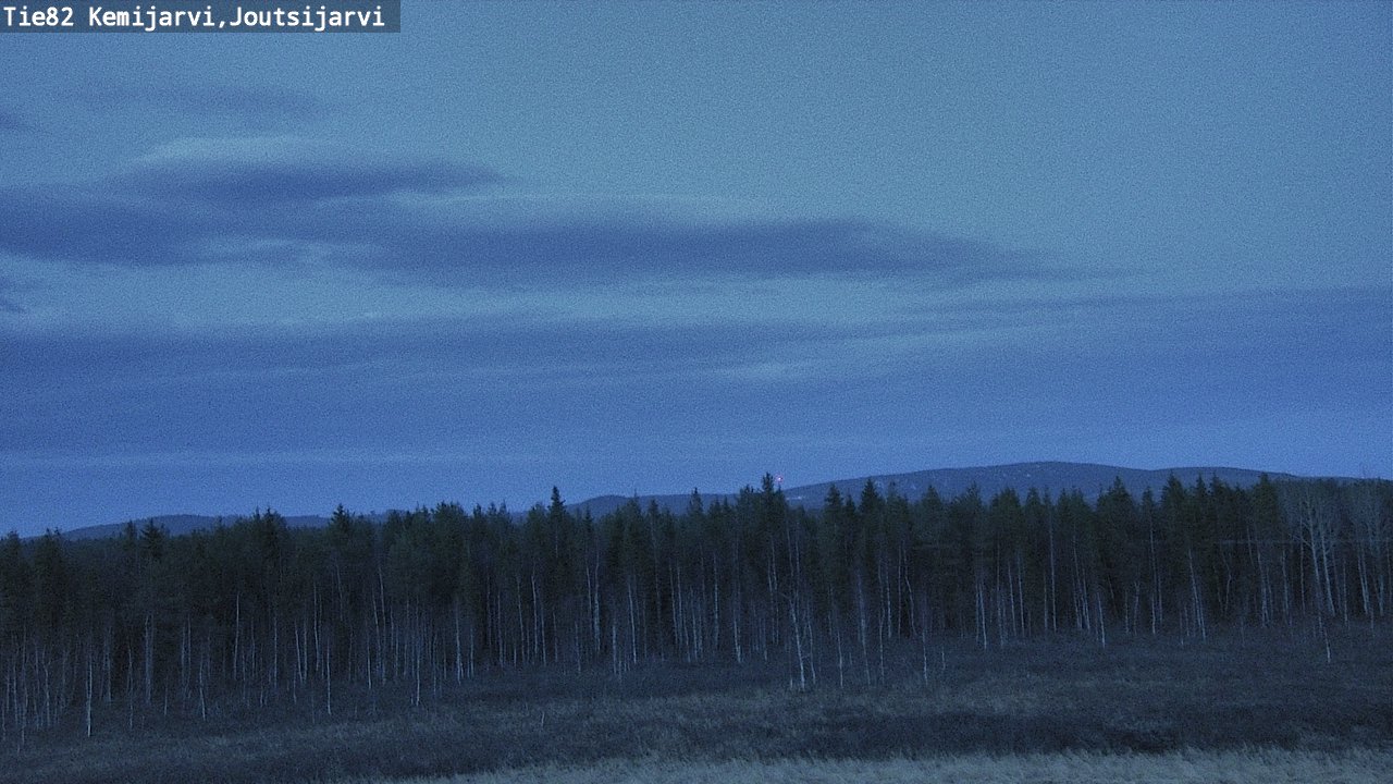 Weather Camera Image Road 82 Kemijärvi, Joutsijärvi, Kemijärvi, Lappi
