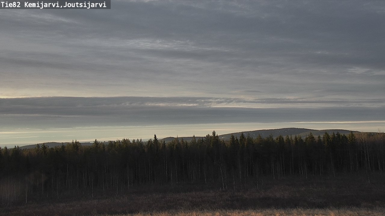 Weather Camera Image Väg 82 Kemijärvi, Joutsijärvi, Kemijärvi, Lappi