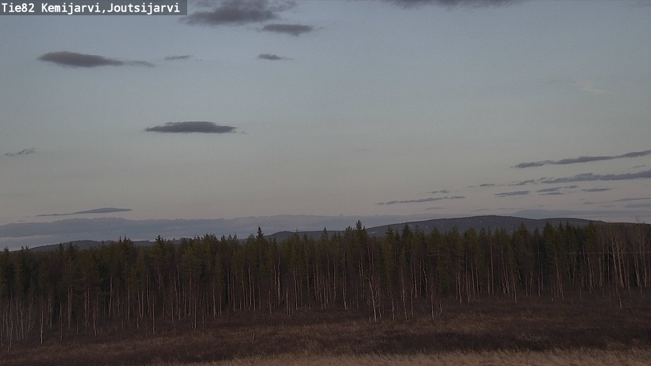Weather Camera Image Väg 82 Kemijärvi, Joutsijärvi, Kemijärvi, Lappi