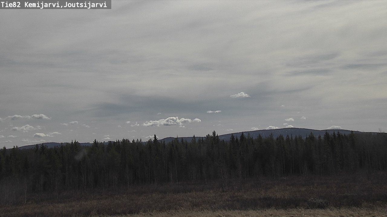 Weather Camera Image Väg 82 Kemijärvi, Joutsijärvi, Kemijärvi, Lappi
