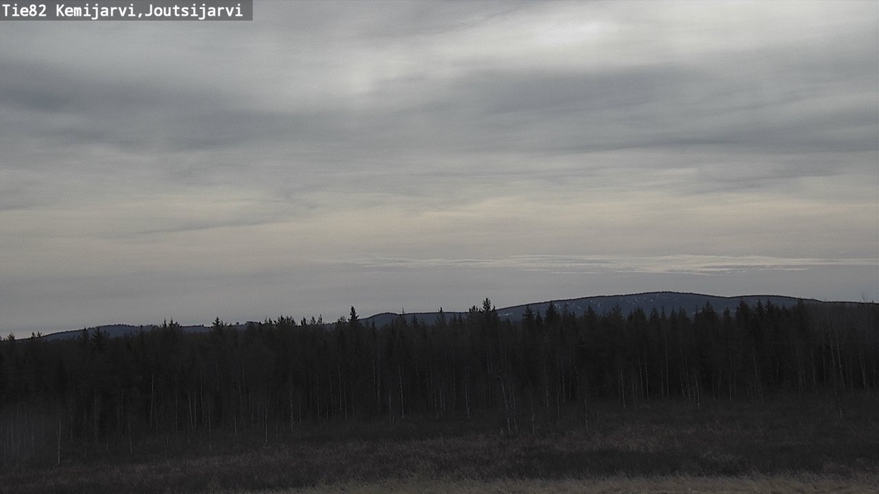 Weather Camera Image Väg 82 Kemijärvi, Joutsijärvi, Kemijärvi, Lappi