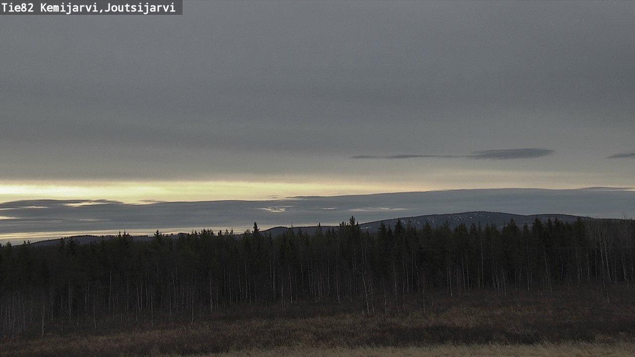 Weather Camera Image Väg 82 Kemijärvi, Joutsijärvi, Kemijärvi, Lappi