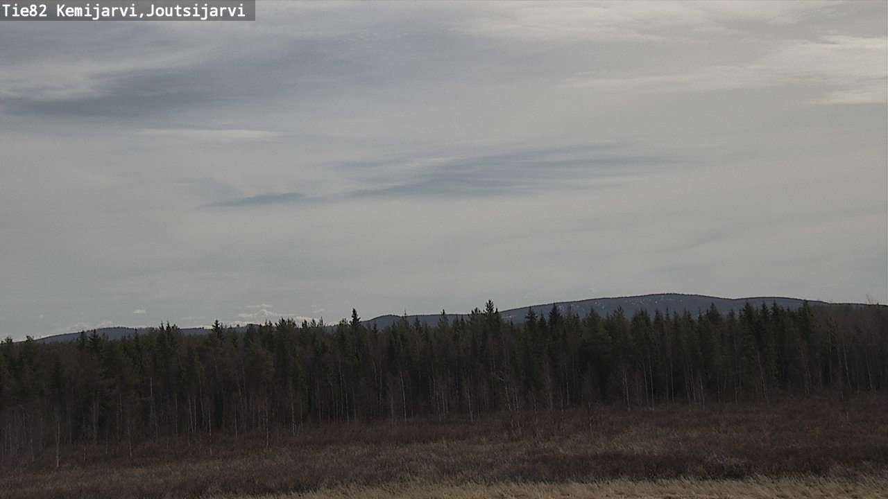 Weather Camera Image Väg 82 Kemijärvi, Joutsijärvi, Kemijärvi, Lappi