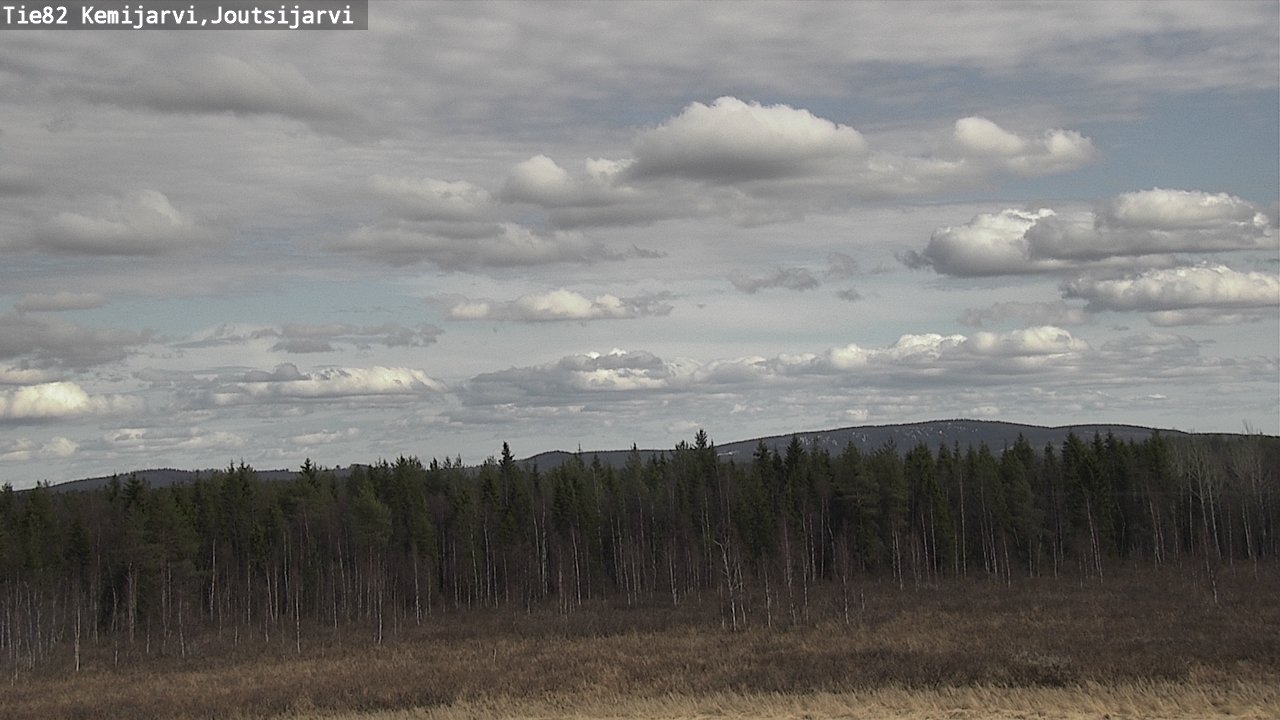 Weather Camera Image Väg 82 Kemijärvi, Joutsijärvi, Kemijärvi, Lappi