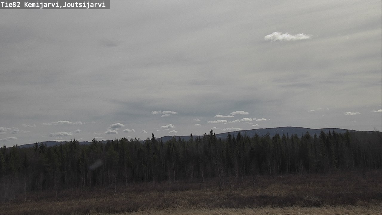 Weather Camera Image Väg 82 Kemijärvi, Joutsijärvi, Kemijärvi, Lappi