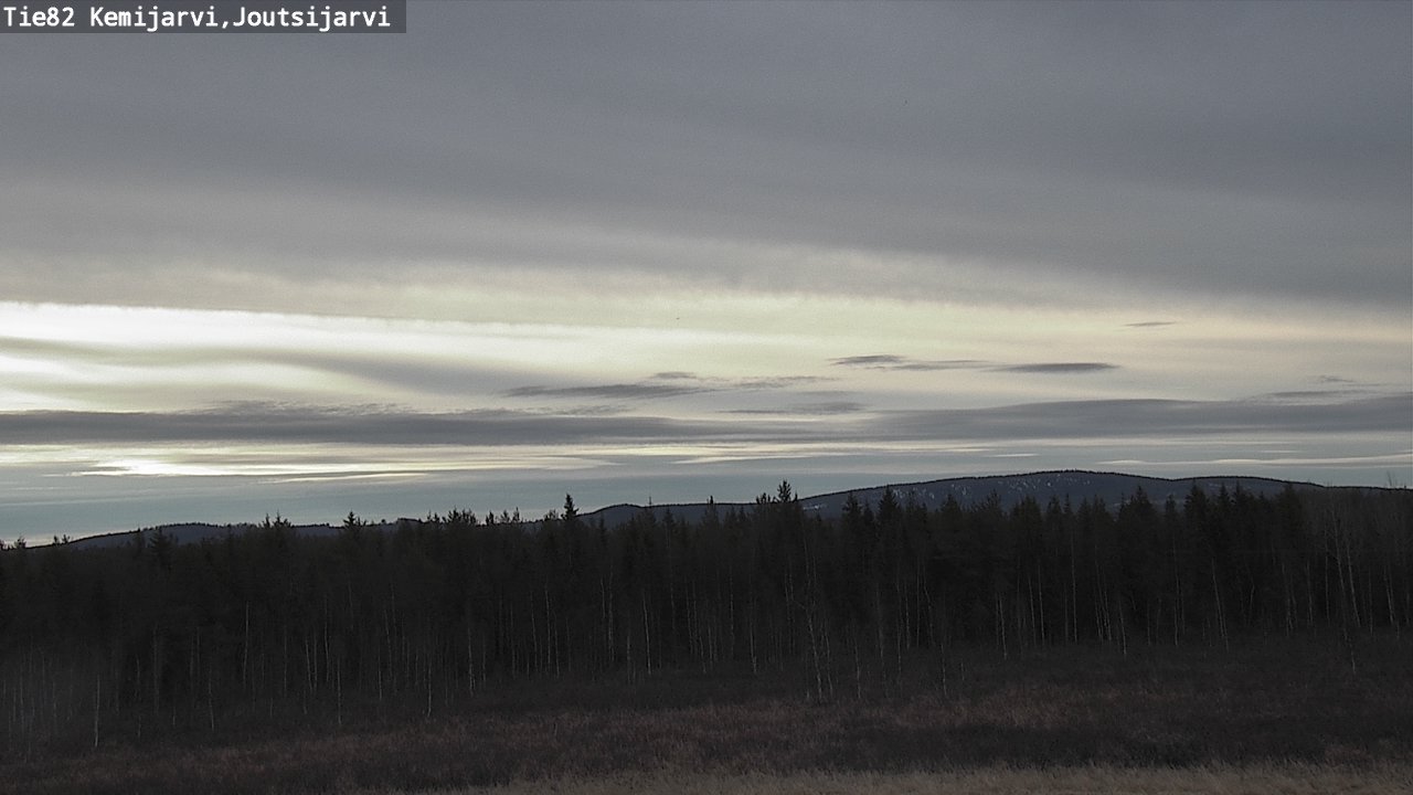 Weather Camera Image Väg 82 Kemijärvi, Joutsijärvi, Kemijärvi, Lappi