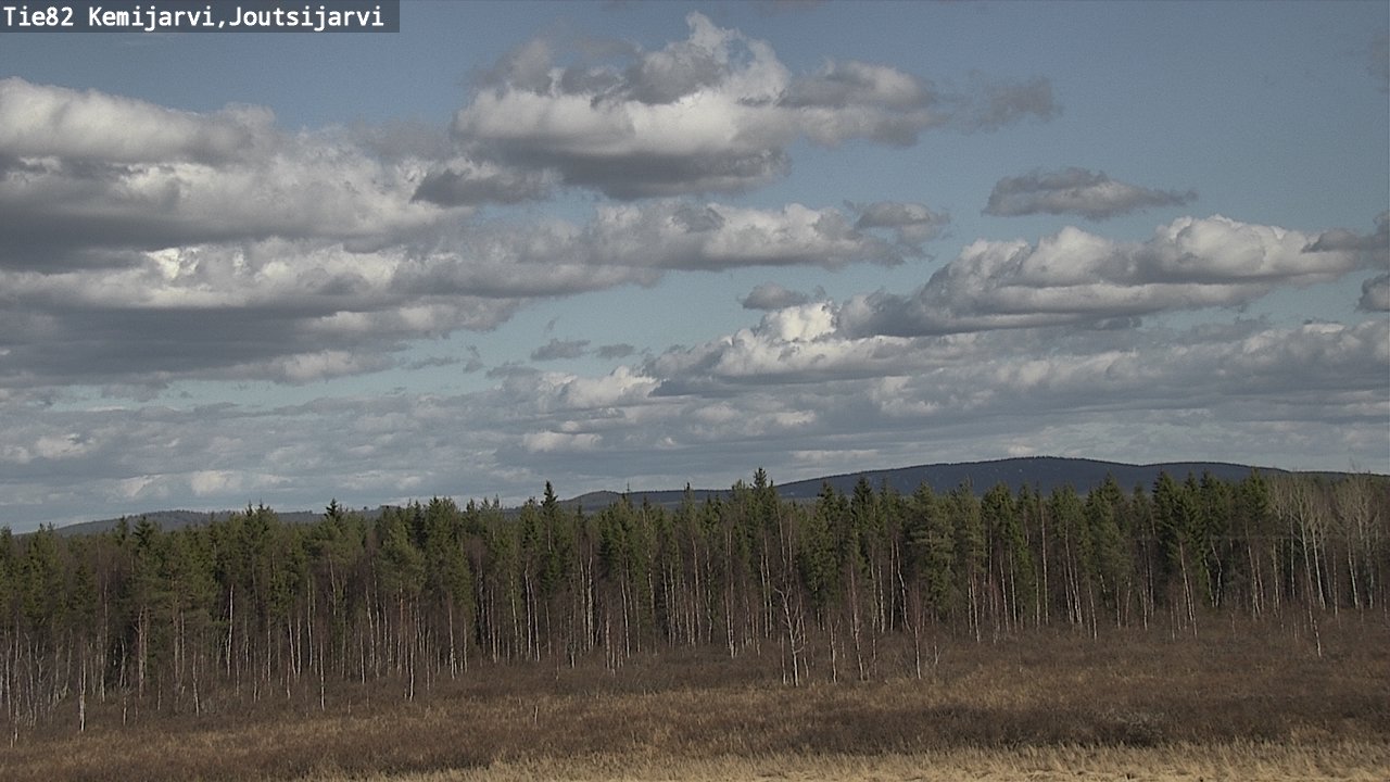 Weather Camera Image Väg 82 Kemijärvi, Joutsijärvi, Kemijärvi, Lappi